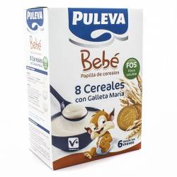 Puleva Bebé Papilla 8 Cereales con Galleta María