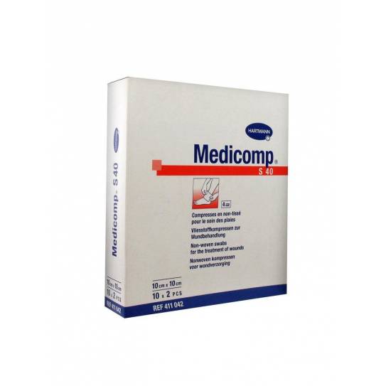 Gasa Suave Medicomp - 10 Pack de 2 uds - 10x10cm