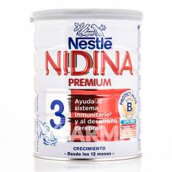 Leche Nidina Premium 3 Crecimiento 800 GR