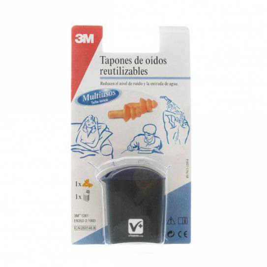 TAPONES DE OIDO 3M ADULTOS REUTILIZABLES 2 UDS