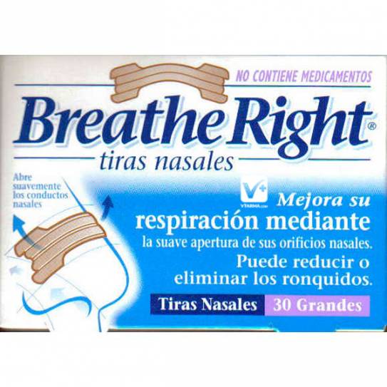BREATHE RIGHT TIRA NASAL CLASICAS PEQUEÑAS 30 UD
