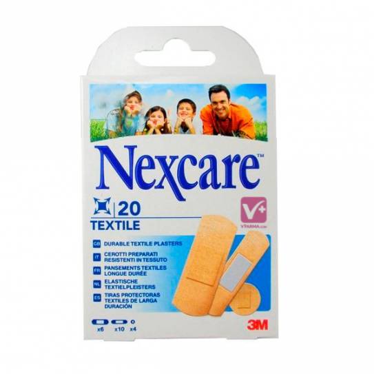 NEXCARE TEXTILE 20 TIRAS SURTIDAS
