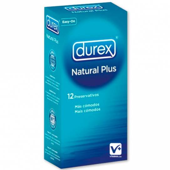 DUREX NATURAL PLUS EASY ON 12 UDS