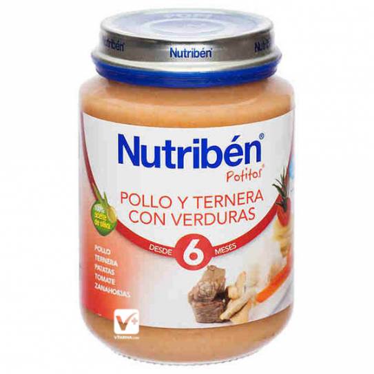 NUTRIBEN POLLO TERNERA VERDURAS 200 GR