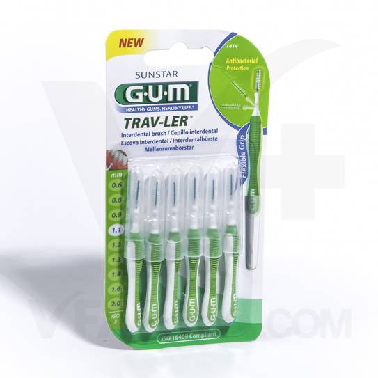 GUM CEPILLO INTERDENTAL TRAVLER 1.1MM 1414