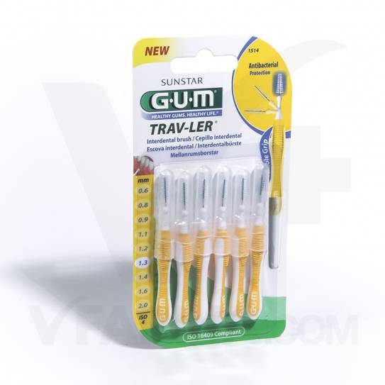 GUM CEPILLO INTERDENTAL TRAVLER 1.3MM 1514