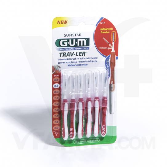GUM CEPILLO INTERDENTAL TRAVLER 0.8MM 1314