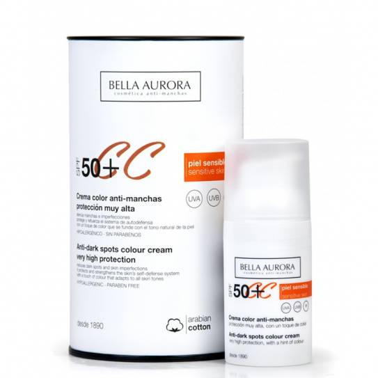 Bella Aurora crema color antimanchas spf50+ Piel