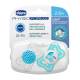 CHICCO CHUPE SILICONA ORTODONTICO AZUL 2-6 M 2U