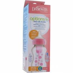 DR BROWN´S BIBE SILICONA BOCA ANCHA 270ML FLORES