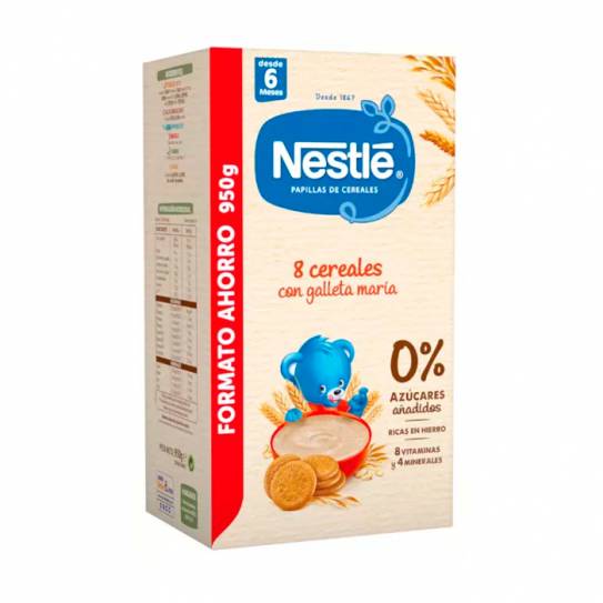 NESTLE PAPILLA 8 CEREALES GALLETA MARIA 1 ENVASE