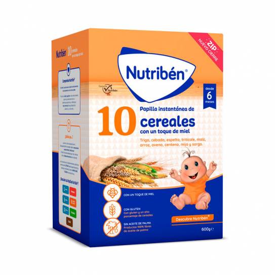 NUTRIBEN 10 CEREALES MIEL 600 G