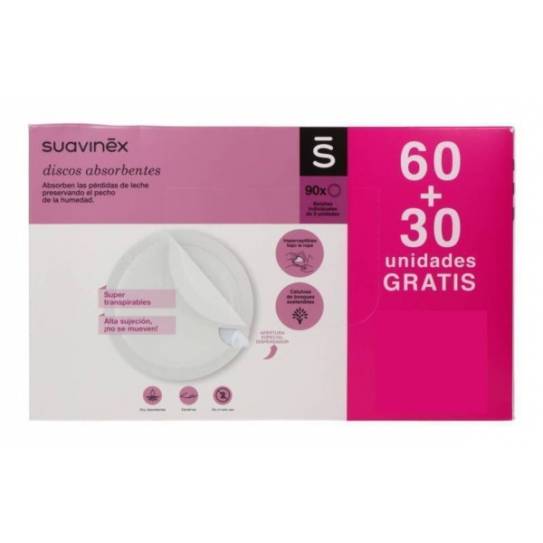 SUAVINEX DISCOS LACTANCIA 60+30