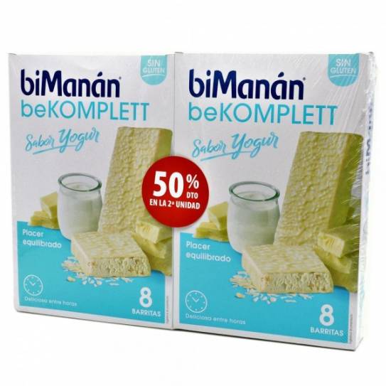 BIMANAN BEKOMPLETT PACK BARRITAS YOGUR 8UN 50%DT